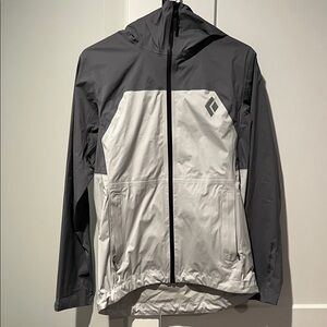 LIKE NEW Black Diamond Gray and White Performance Jacket